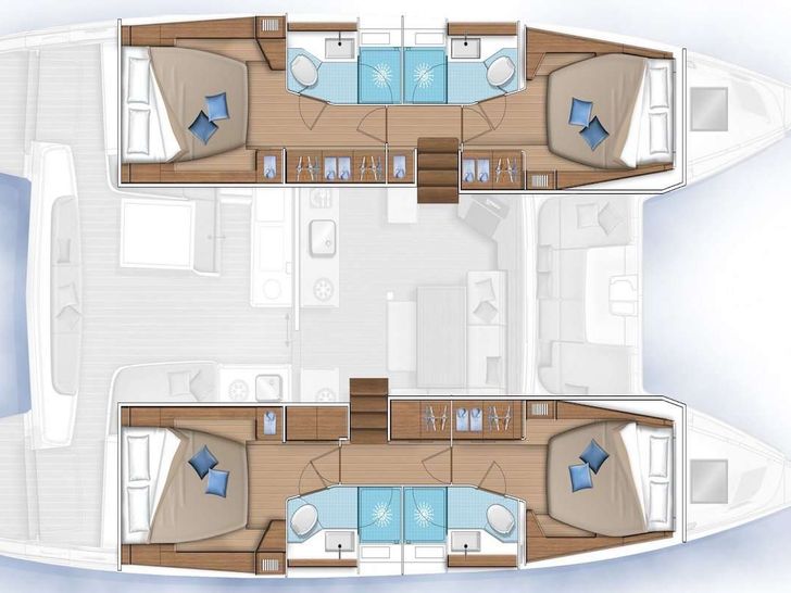 STARRY NIGHT Lagoon 46 - layout STARRY NIGHT Lagoon 46 - layout