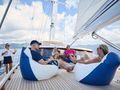 ABIDE Jongert 138 - foredeck lounging ABIDE Jongert 138 - foredeck lounging