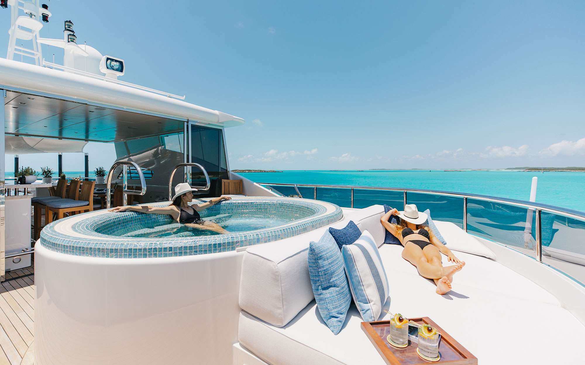 Charter Yacht ODYSSEA - Heesen 47m Steel - 6 Cabins - Nassau - Exumas - Bahamas