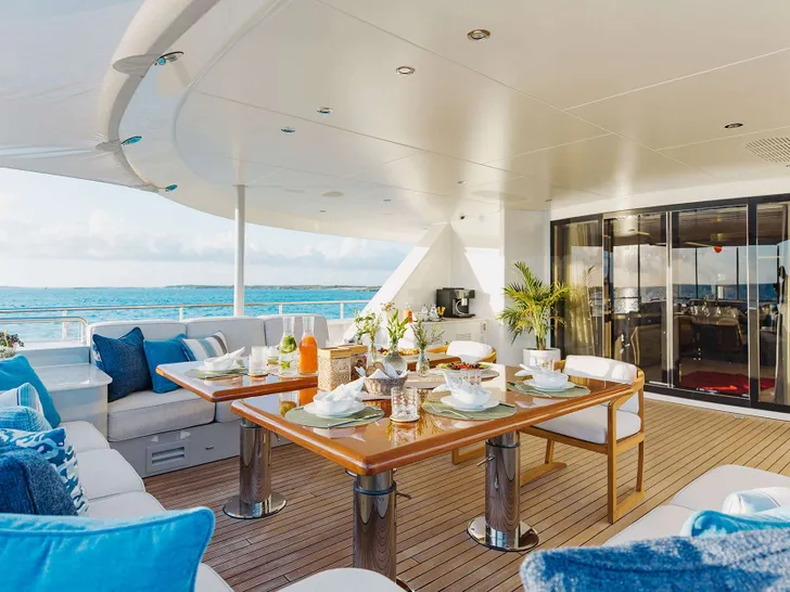 ODYSSEA Heesen 47m Steel - main aft deck ODYSSEA Heesen 47m Steel - main aft deck