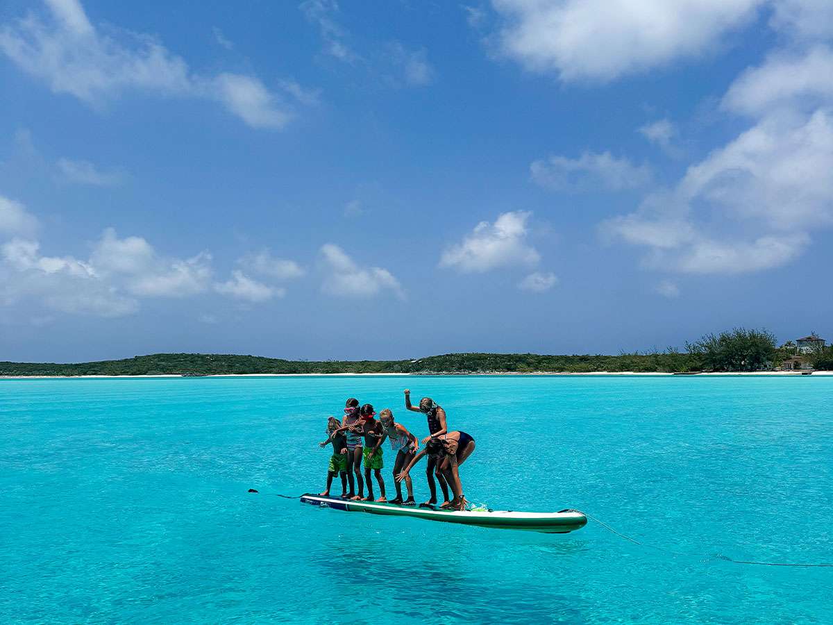 AWATEA Custom Catamaran 63ft - paddle boarding