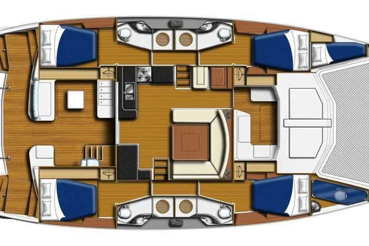 Layout for SECOND STAR - Yacht layout