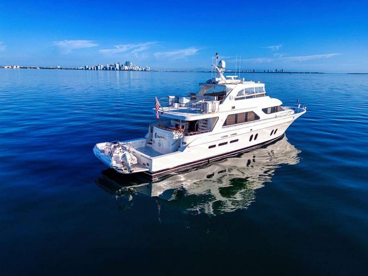 JUS CHILL'N Cheoy Lee Bravo 84 - anchored JUS CHILL'N Cheoy Lee Bravo 84 - anchored