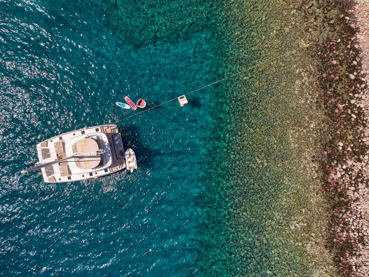 ADARA Sunreef 50 - top aerial shot ADARA Sunreef 50 - top aerial shot