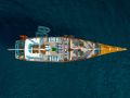 THE MAJ OCEANIC Phinisi 47m - top aerial shot THE MAJ OCEANIC Phinisi 47m - top aerial shot