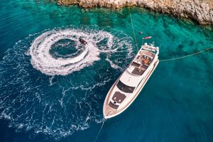 M FIVE - Sunseeker 75 Yacht - 4 Cabins - Athens - Mykonos - Paros - Cyclades - Greece M FIVE - Sunseeker 75 Yacht - 4 Cabins - Athens - Mykonos - Paros - Cyclades - Greece