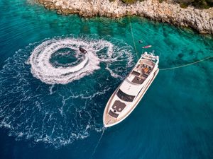 M FIVE - Sunseeker 75 Yacht - 4 Cabins - Athens - Mykonos - Paros - Cyclades - Greece M FIVE - Sunseeker 75 Yacht - 4 Cabins - Athens - Mykonos - Paros - Cyclades - Greece