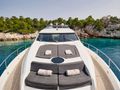 M FIVE Sunseeker 75 Yacht - foredeck sunbathing area M FIVE Sunseeker 75 Yacht - foredeck sunbathing area