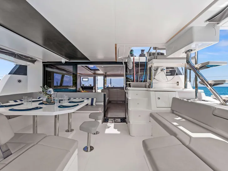 ONE II LOVE Leopard 50 - Aft Deck and Saloon Entrance ONE II LOVE Leopard 50 - Aft Deck and Saloon Entrance