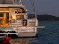 LADY M Lagoon 60 Stern LADY M Lagoon 60 Stern