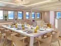 MAIA Custom Sailing Yacht 53m - dining set up MAIA Custom Sailing Yacht 53m - dining set up