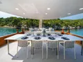 GREEN RAY Custom Gulet 28m - alfresco dining area GREEN RAY Custom Gulet 28m - alfresco dining area