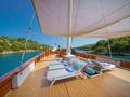 GREEN RAY Custom Gulet 28m - main upper deck sunbathing area GREEN RAY Custom Gulet 28m - main upper deck sunbathing area