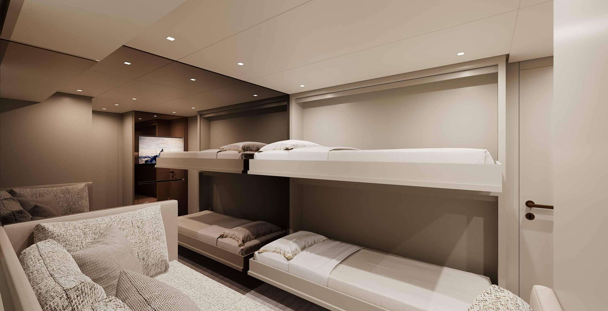 MARY Sanlorenzo SL106 - bunk cabin