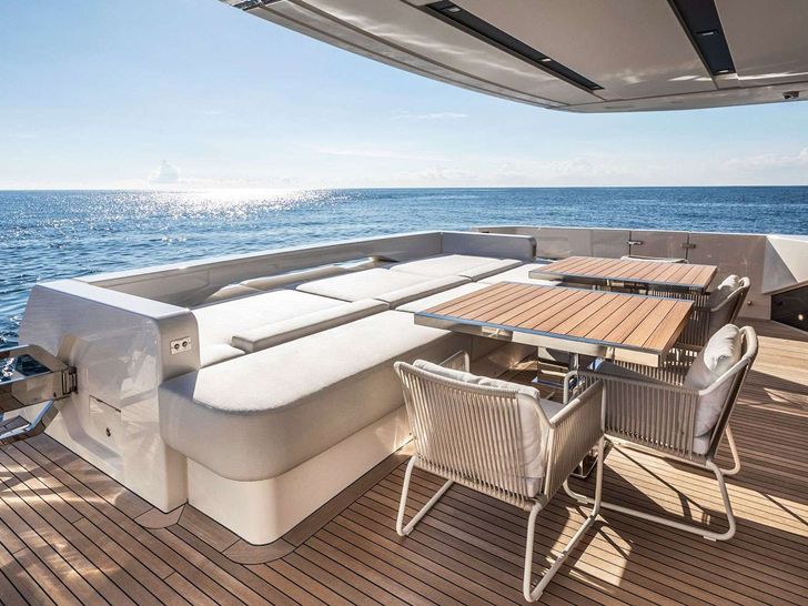 MARY Sanlorenzo SL106 - aft deck MARY Sanlorenzo SL106 - aft deck