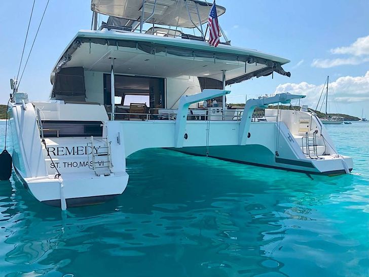 REMEDY Fountaine Pajot Ipanema 58 - aft shot REMEDY Fountaine Pajot Ipanema 58 - aft shot