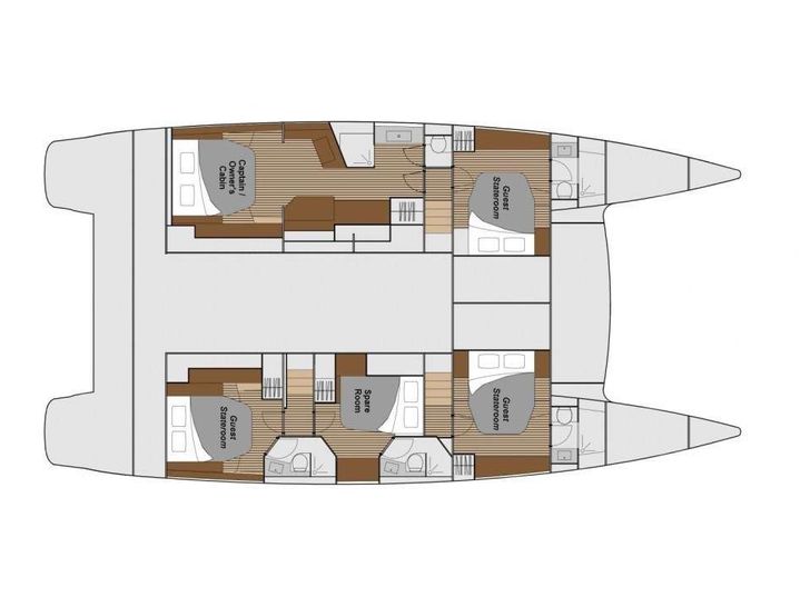 REMEDY Fountaine Pajot Ipanema 58 - layout REMEDY Fountaine Pajot Ipanema 58 - layout