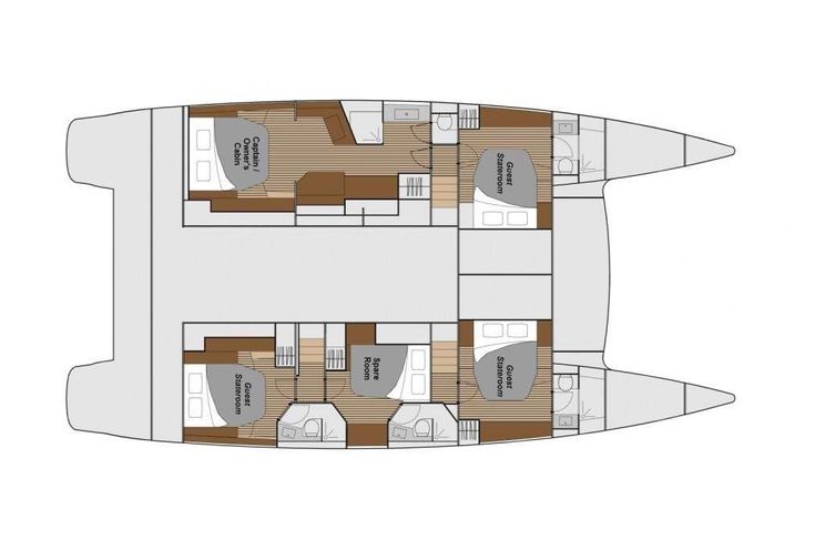 Layout for REMEDY Fountaine Pajot Ipanema 58 - layout