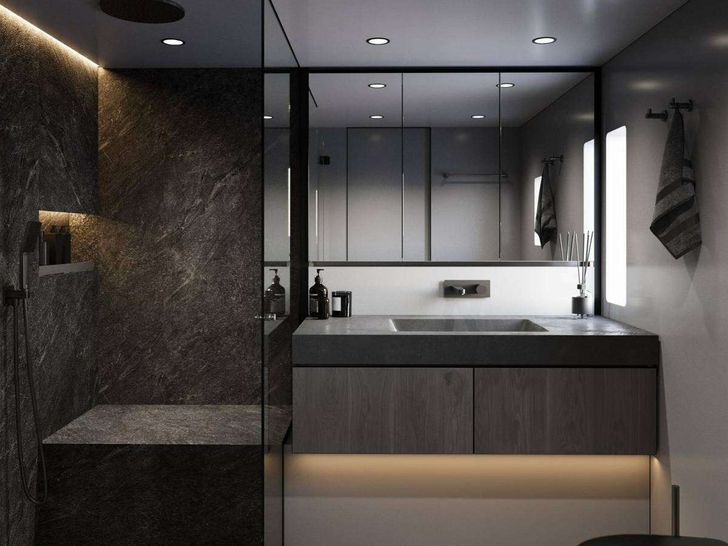 ARCHIPELAGO III Sunreef 60 Power - Primary Cabin Bathroom ARCHIPELAGO III Sunreef 60 Power - Primary Cabin Bathroom