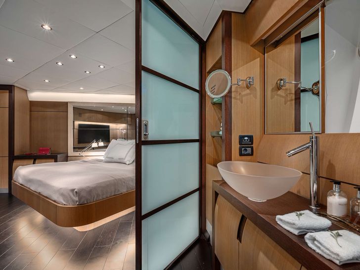 ONE Pershing 90 - master cabin bathroom ONE Pershing 90 - master cabin bathroom