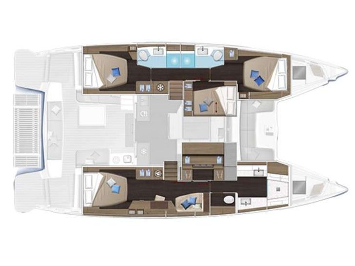 CATWALK Lagoon 51 - layout CATWALK Lagoon 51 - layout