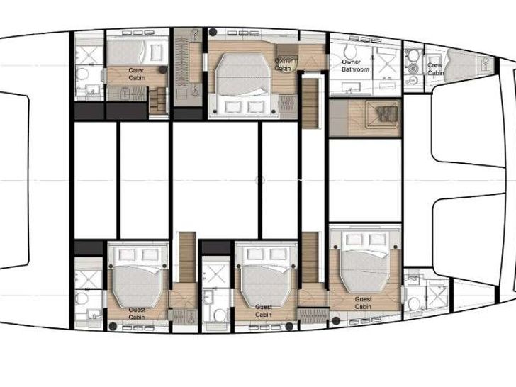MyMaria Sunreef 60 - layout MyMaria Sunreef 60 - layout