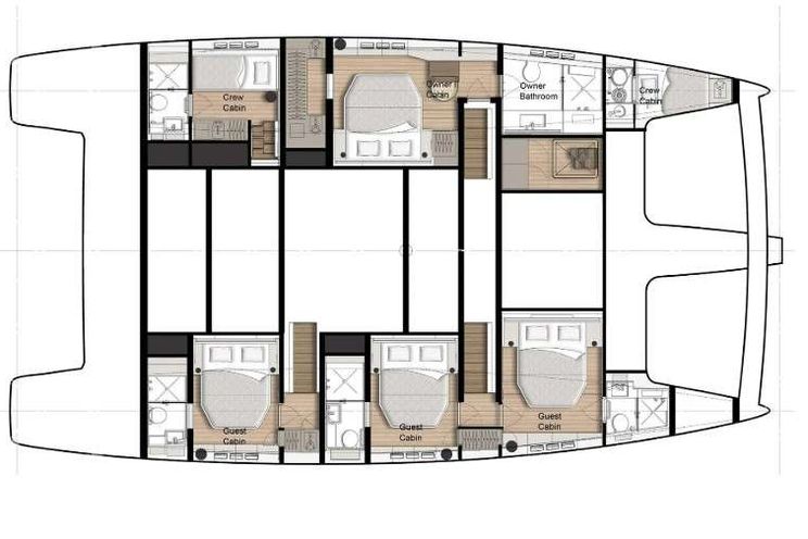 Layout for MyMaria Sunreef 60 - layout
