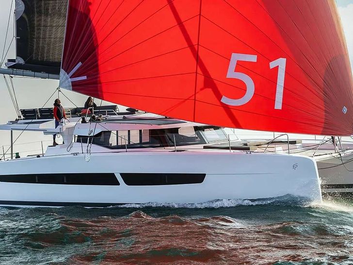 KEBISIKS Fountaine Pajot Aura 51 - side profile KEBISIKS Fountaine Pajot Aura 51 - side profile