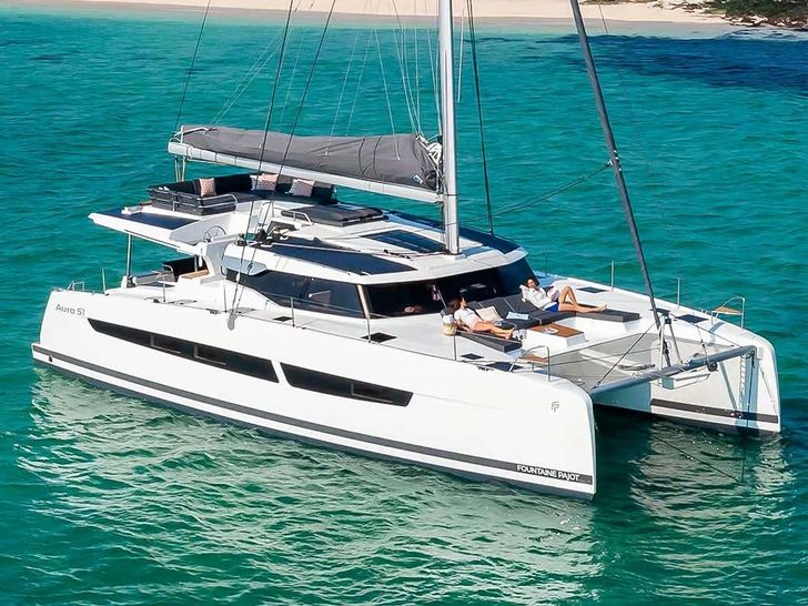 KEBISIKS Fountaine Pajot Aura 51 - anchored KEBISIKS Fountaine Pajot Aura 51 - anchored