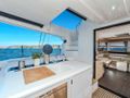 BLACK CAVIAR Lagoon 55 - aft deck kitchenette BLACK CAVIAR Lagoon 55 - aft deck kitchenette