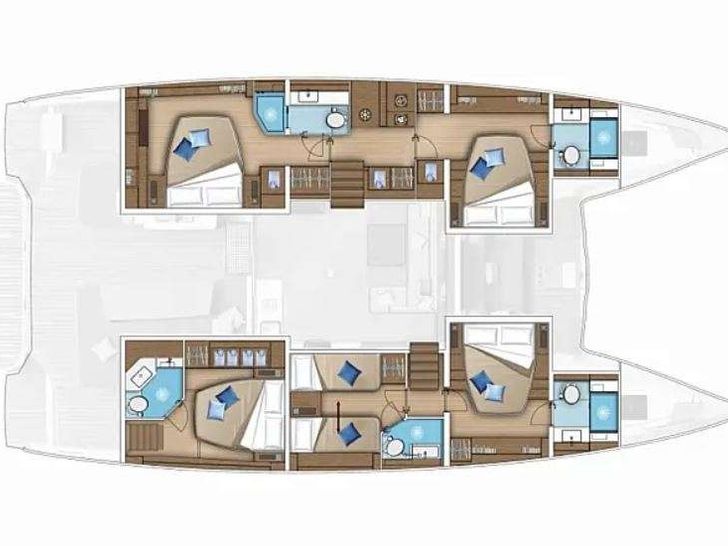 BLACK CAVIAR Lagoon 55 - layout BLACK CAVIAR Lagoon 55 - layout