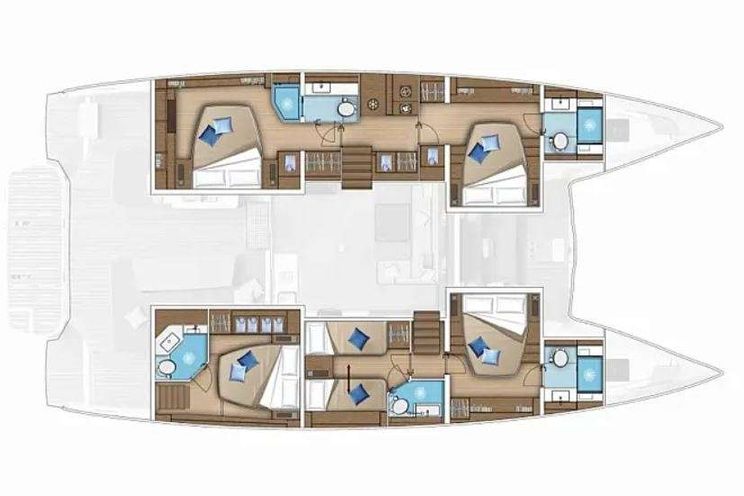 Layout for BLACK CAVIAR Lagoon 55 - layout
