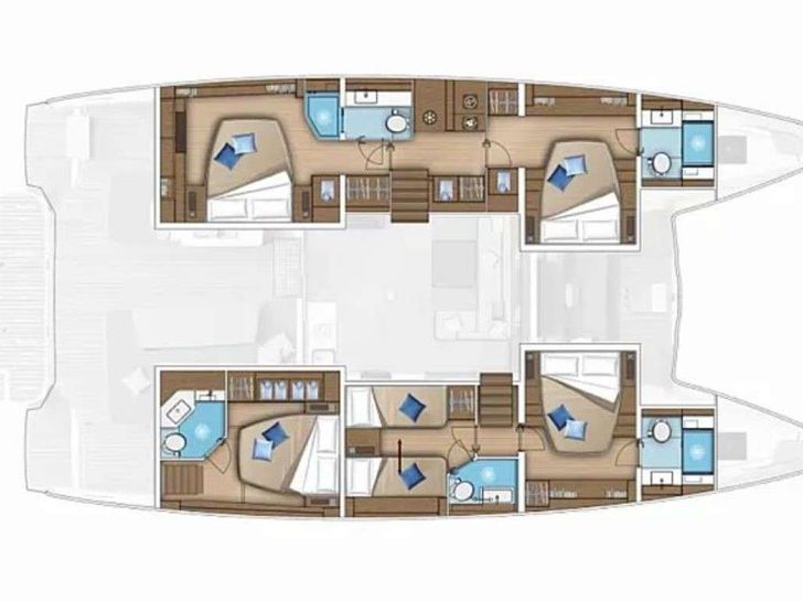 CHAMPAGNE PLEASE Lagoon 55 - layout CHAMPAGNE PLEASE Lagoon 55 - layout