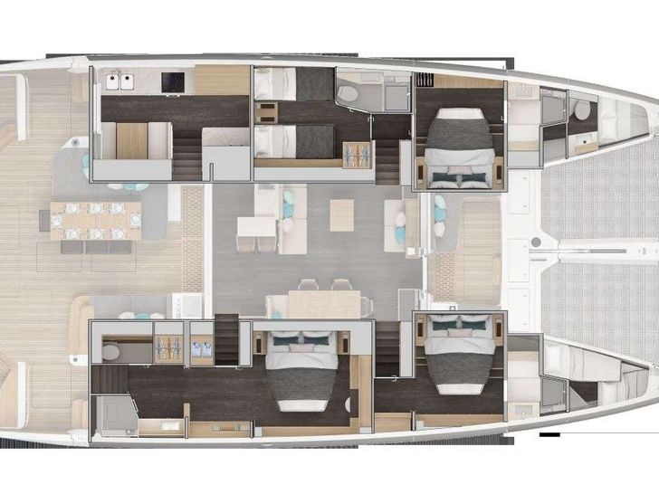 DIAMOND DIVA Lagoon 60 - layout DIAMOND DIVA Lagoon 60 - layout