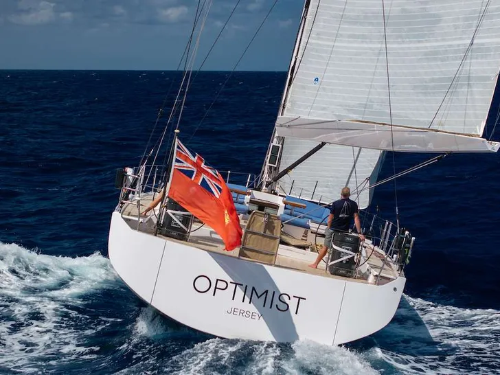 OPTIMIST Swan 78 - aft shot sailing OPTIMIST Swan 78 - aft shot sailing