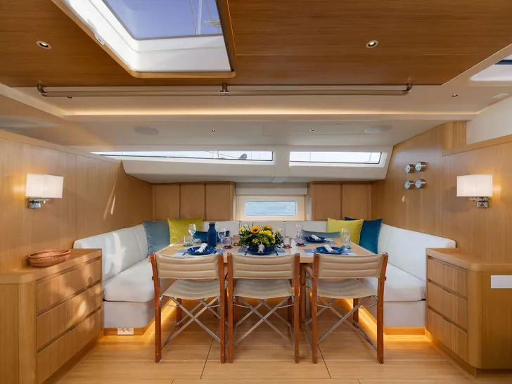 OPTIMIST Swan 78 - indoor dining area OPTIMIST Swan 78 - indoor dining area
