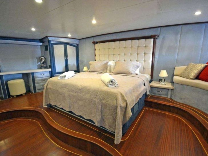 BELLA MARE 38m Custom Gulet - master cabin other angle BELLA MARE 38m Custom Gulet - master cabin other angle