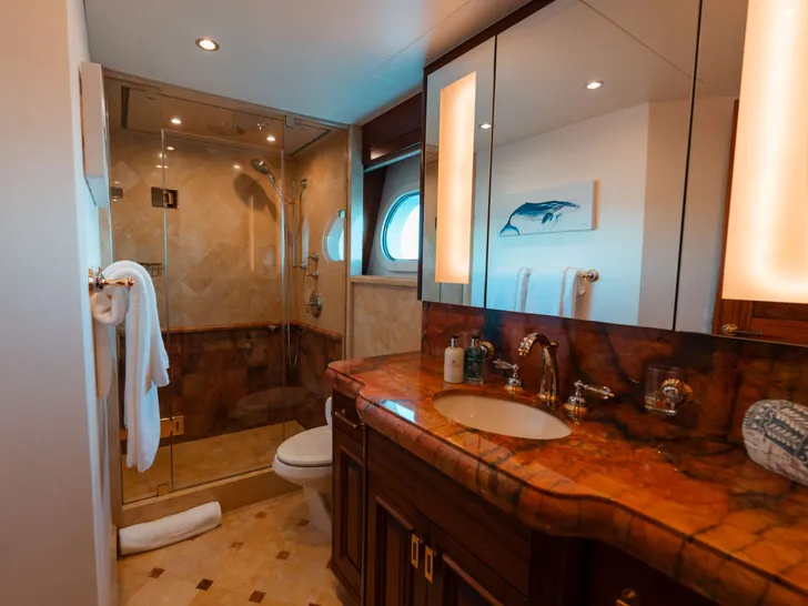 BLUE TIME Westport 130 - VIP cabin 2 bathroom BLUE TIME Westport 130 - VIP cabin 2 bathroom