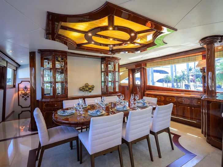 LADY KRISTINA Lazzara 112 - main dining area LADY KRISTINA Lazzara 112 - main dining area