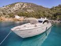FOR EVER Pershing 80 - anchored bow view FOR EVER Pershing 80 - anchored bow view