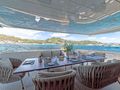 THEION Baglietto 30m - aft deck dining area THEION Baglietto 30m - aft deck dining area