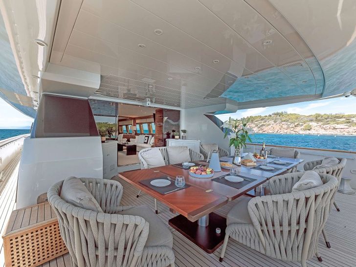 THEION Baglietto 30m - aft deck THEION Baglietto 30m - aft deck