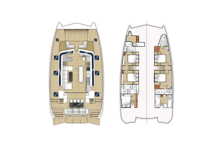 Layout for SEABARIT LX Moon Yacht 60 - layout