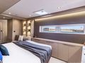 DREAM Lagoon 55 - master cabin bed and window DREAM Lagoon 55 - master cabin bed and window