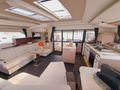 LE GRAND BOGAVANT Fountaine Pajot Aura 51 - saloon seating and galley LE GRAND BOGAVANT Fountaine Pajot Aura 51 - saloon seating and galley