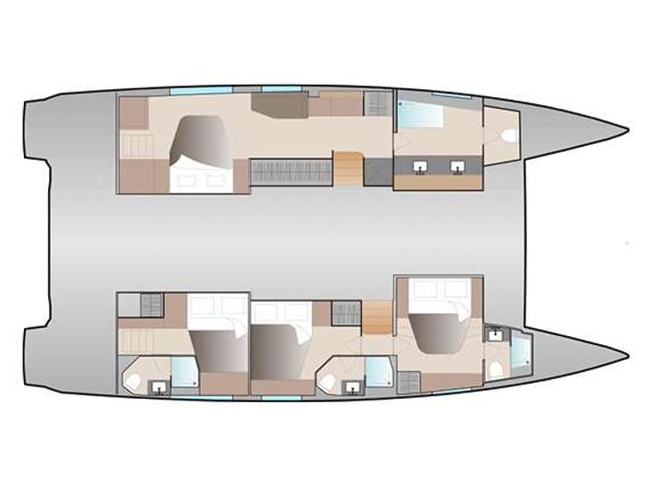 LE GRAND BOGAVANT Fountaine Pajot Aura 51 - layout LE GRAND BOGAVANT Fountaine Pajot Aura 51 - layout