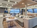 SOL MADININA Fountaine Pajot Thira 80 - saloon seating and dining area SOL MADININA Fountaine Pajot Thira 80 - saloon seating and dining area