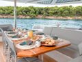 SOL MADININA Fountaine Pajot Thira 80 - alfresco dining area SOL MADININA Fountaine Pajot Thira 80 - alfresco dining area