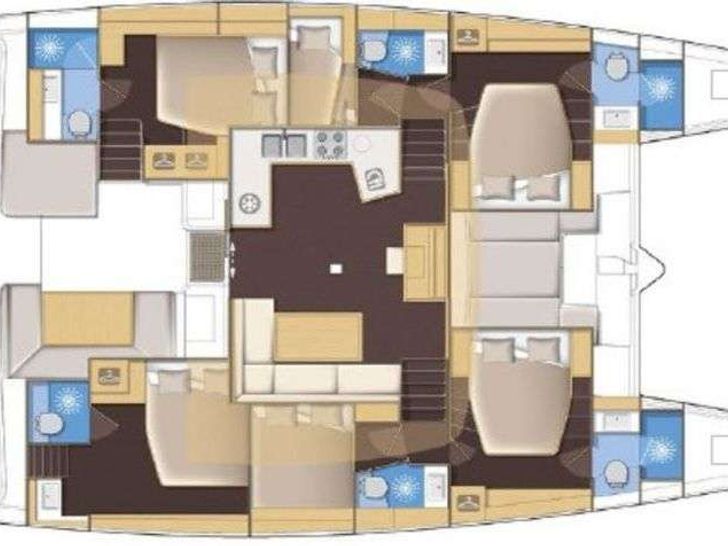 BARON Lagoon 52 - layout BARON Lagoon 52 - layout