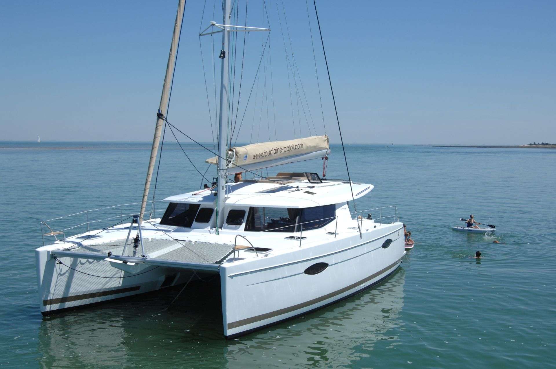 MAHANA Fountaine Pajot Helia 44 - anchored bow view